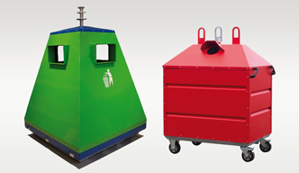 Mobile waste containers