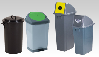 Plastic dust bins general use