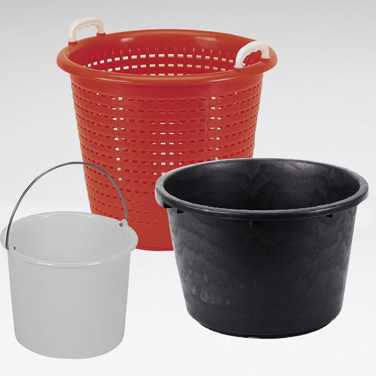 tubs, pails and baskets