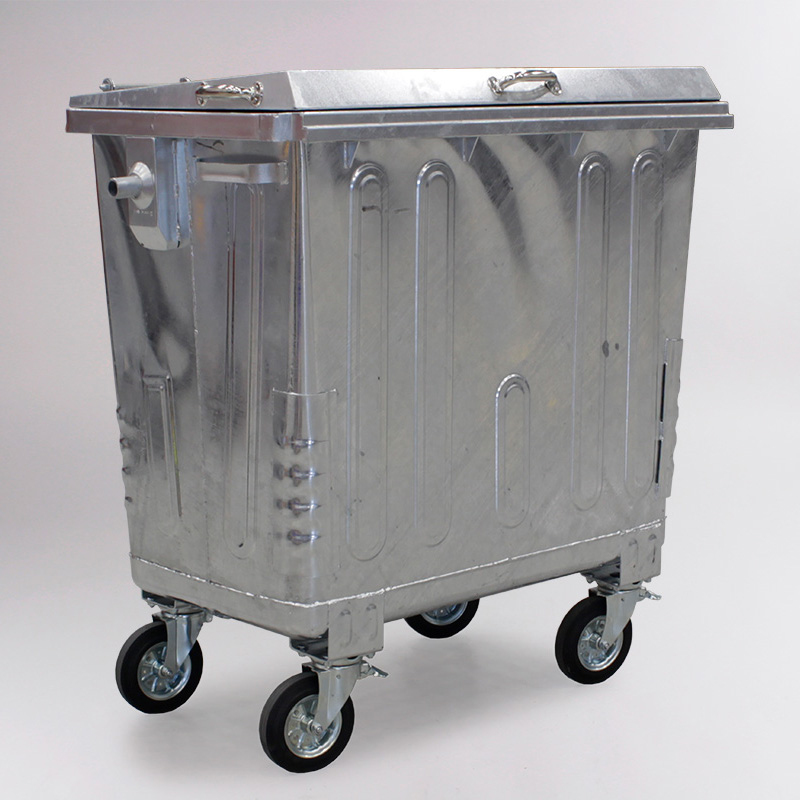 metal 4-wheeled containers