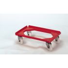 Trolley 600x400 open inox red