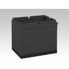 Module 30L zwart met kantelbak zwart, 400x300x350 mm zonder topplaat