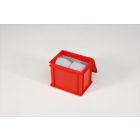 Spillkit 400x300x325 mm met absorptiemateriaal voor koolwaterstoffen, rood