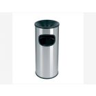 Buitenafval-peukenbak ø250x650 mm, 30 ltr, RVS