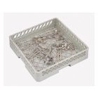 Dishwasher basket 500x500x100 mm with small mesh for cutlery