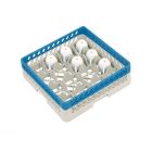 Dishwashing rack 500x500x140 mm large mesh for ø112 mm goblets  (16 compartments)