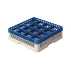 Dishwashing rack 500x500x140 mm large mesh for ø 112 mm goblets  (16 compartments)