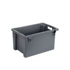 Draaistapel euronorm hygiëne bak 600x400x300 mm, 50 ltr, bodem dicht