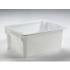 Euronorm Hygiëne Draaistapelbak 800x600x330 mm, 110 Liter, Wit