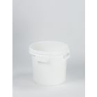 Nestbaar tonnetje ø333xH292 mm, 15 liter, wit, PP zonder deksel
