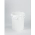 Nestbaar tonnetje, ø333xH377 mm, 20 liter, opening ø295 mm, wit, PP zonder deksel