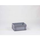 E-line normbox, Euronorm Kunststof bak, 400x300x170 mm, 15 ltr, grijs PP Virgin