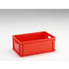 E-line normbox, Euronorm Kunststof bak, 600x400x220 mm, 40 ltr, rood PP Virgin