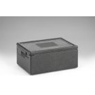 EPP Thermobox GN 1/1, 600x400x280 mm, 39 ltr, met deksel, zwart