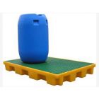 Lekbak 120 liter, 1270x825x150 mm met plastic rooster