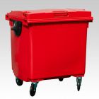 Container 1000 liter, 1370x1085x1315 mm, rood