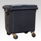 Afvalcontainer 1000 liter,1370x1085x1315 mm, grijs