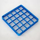 Opzetrand 500x500x40 mm, met 25 vaksverdeling, blauw
