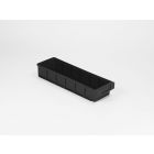 ESD Stellingbak 500x152x83 mm geschikt voor 5 schotten, zwart