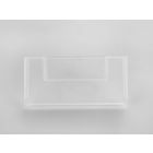 Kunststof tussenschot 152x83 mm met etiketraam, transparant