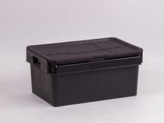 Distributiebak 600x400x275 mm, 45 liter, zwart