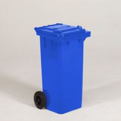 Afvalcontainer 120 liter met deksel 480x550x940 mm blauw