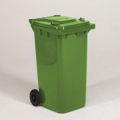 2-wiel container, 580x740x1070 mm, 240 l. met deksel, groen