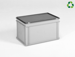 opbergdoos met deksel 1.8L Dublin transparant 25x17x7