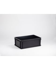 Stapelbare bak 40 liter, 600x400x220 mm uit ESD-veilig materiaal