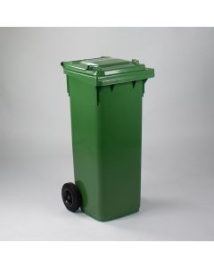 2-wiel container, 480x550x1070 mm, 140 ltr, met deksel, groen
