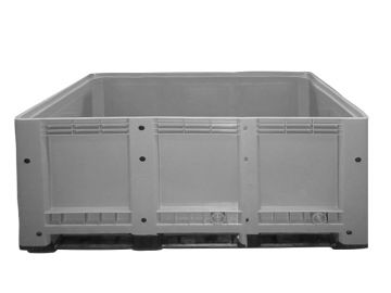 Pallet box 900 l. 1680x1000x780 mm on 3 skids grey