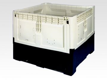 Opvouwbare palletbox 905 liter, met 2 sledes (per stuk)
