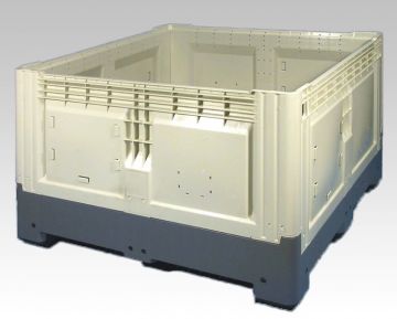Opvouwbare palletbox 880 liter, met 3 sledes