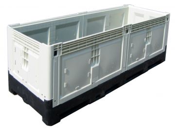 Bespoke foldable pallet box 1000 l. 2300x800x805 mm, on 3 skids