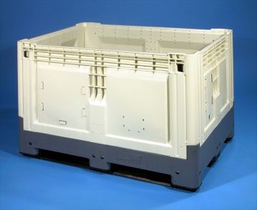 Opvouwbare palletbox 565 liter, met 3 sledes