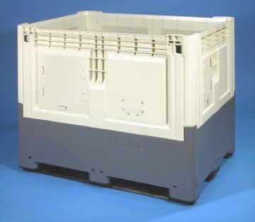 Foldable pallet box 650 l. 1200x800x978 mm on 3 skids