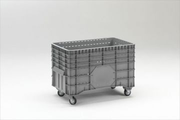 Large volume bin 300L, 1040x640x700 mm, on 4 wheels