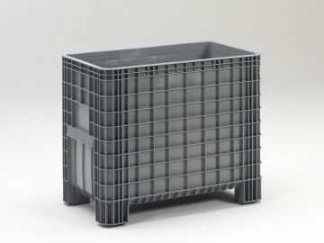 Large volume bin 400L, 1030x600x840 mm, on 4 feet grey