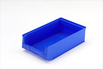 Stapelbare magazijnbak 500x310x145 mm, blauw Silafix 2H