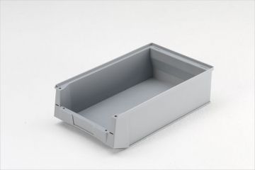 Plastic storage bin Silafix Type 2H, 16,7 l. grey