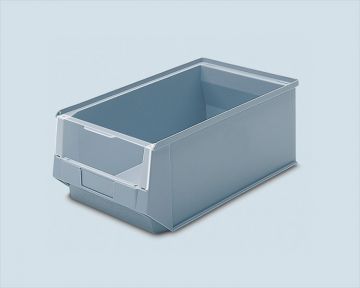 Transparant voorzetschot voor magazijn stapelbak, 500x310 mm Silafix 2