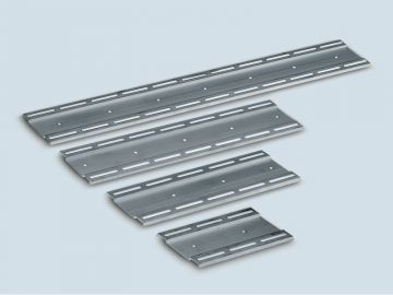 Aluminum guide rail for frames for PCB printed circuits 552x78 mm