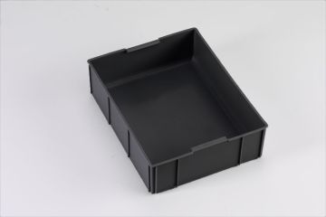 ESD inzetbak 355x277x99 mm, 2 per grondvlak, zwart