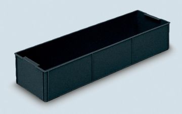 ESD inzetbak 177x555x99 mm, 1/2 lang uit ESD - veilig materiaal