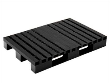 Plastic pallet ESD 1200x800x160 mm 3 skids open deck