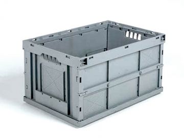 Foldable transport box 63 l., 600x400x320 mm, G31 light gray