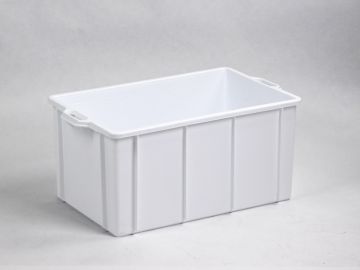 Stackable hygiene bin 60 litres white, 620x400x300 mm