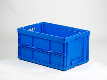 Foldable bin 66 l. 600x400x320 mm, blue