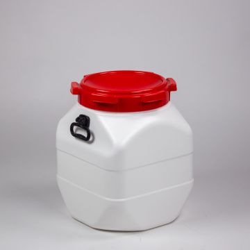 Rechtwandig vat 380x380x476 mm, 50 liter, met 2 handgrepen