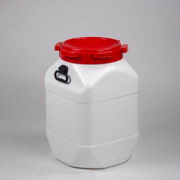 Rechtwandig vat 380x380x594 mm, 66 liter, met 2 handgrepen